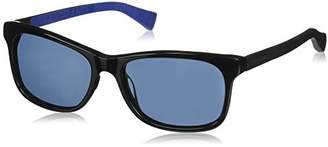 Cole Haan Men's Ch6018 Plastic Square Sunglasses,55 mm