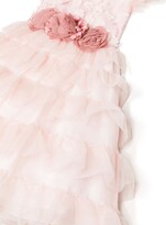 Thumbnail for your product : Patachou Flower-Appliqué Ruffled Dress
