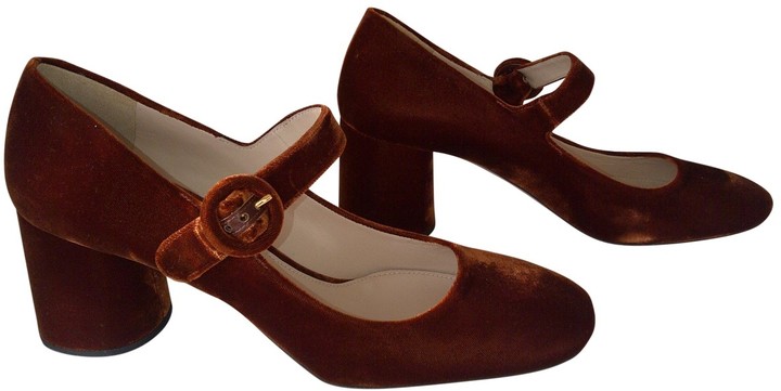 orange mary jane heels