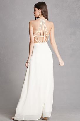 Forever 21 FOREVER 21+ Lilibet Strappy Beaded Gown
