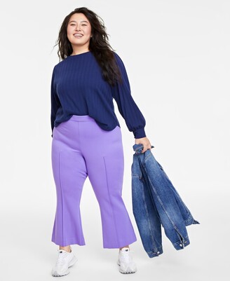 Style & Co Plus Size Pull-On Ponté Knit Pants, Created for Macy's - Macy's