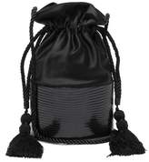 Thumbnail for your product : Hunting Season Lola Satin And Lizard-skin Shoulder Bag - Womens - Black