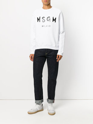 MSGM logo print sweatshirt