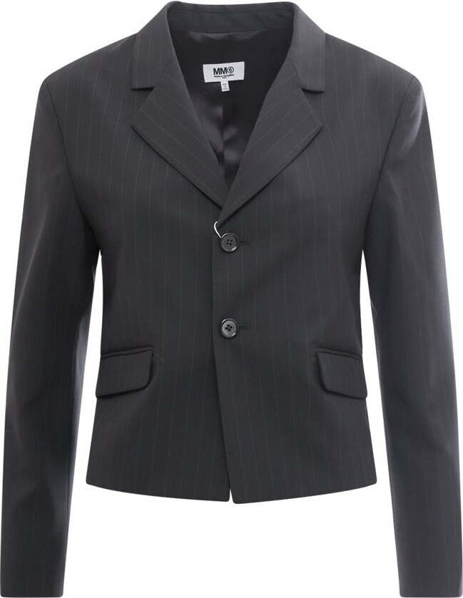 MM6 MAISON MARGIELA Single Breasted Striped Blazer
