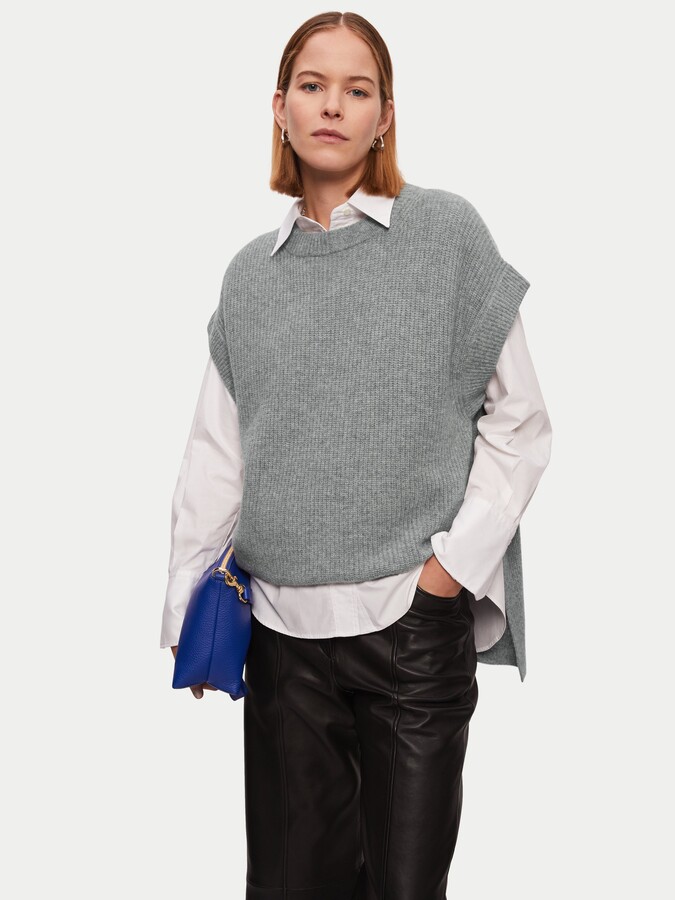 JigsawJigsaw Merino Cashmere Longline Tunic ShopStyle Tops