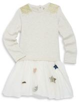 Thumbnail for your product : Catimini Toddler's, Little Girl's & Girl's Glittered Long-Sleeve Cotton Dress