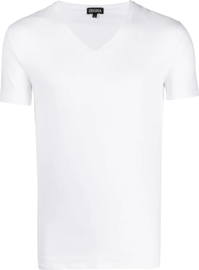 Ermenegildo Zegna V-neck stretch-cotton T-shirt