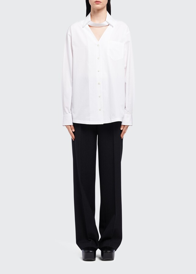 Prada Poplin Shirt | Shop the world's largest collection of 