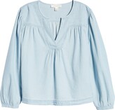 Thumbnail for your product : Treasure & Bond Long Sleeve Cotton Chambray Top
