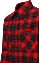 Thumbnail for your product : Off-White Stencil Check Cotton Blend Flannel Shirt