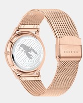 Thumbnail for your product : Ted Baker Floral Dial Mesh Strap Watch