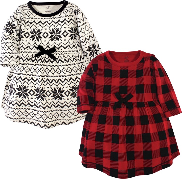 Touched by Nature Baby Girls 2Pk Long Sleeve Organic Dresses