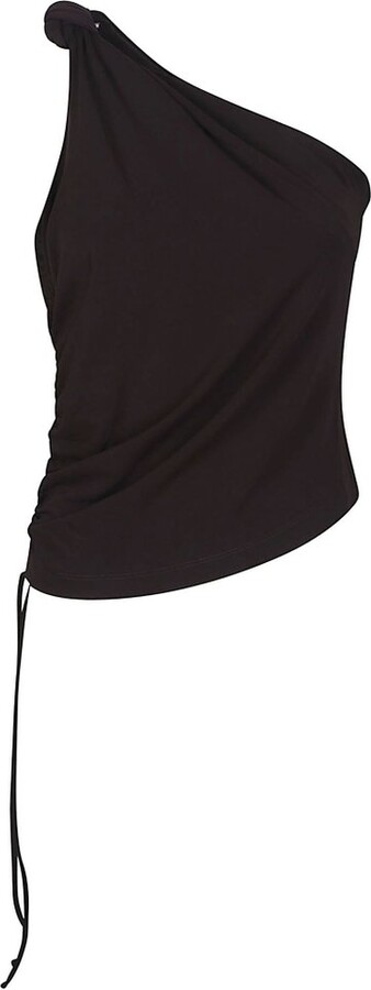 Pinko One-Shoulder Knot Detail Top