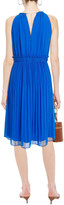 Thumbnail for your product : MICHAEL Michael Kors Embellished Pleated Crepe De Chine Dress
