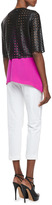Thumbnail for your product : Milly Layney Cropped Trousers, White
