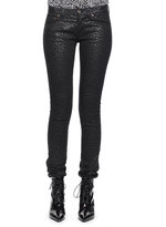 Thumbnail for your product : Saint Laurent Nightrider Shiny Babycat Pants