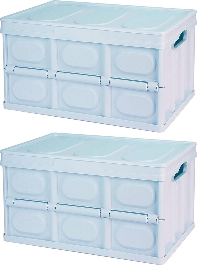 Fresh Fab Finds 2pc Blue 30L Collapsible Storage Bins