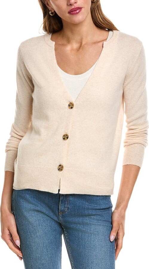 philosophy Split V-Neck Cashmere Cardigan