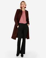 Thumbnail for your product : Express Long Belted Wool-Blend Coat