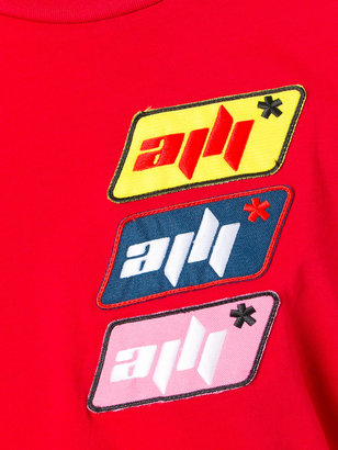 Au Jour Le Jour oversized logo patch T-shirt