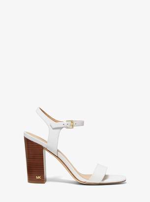 michael kors francine leather sandal