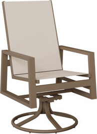 Berlin Gardens Vida Sling High Back Swivel Rocker Dining Chair