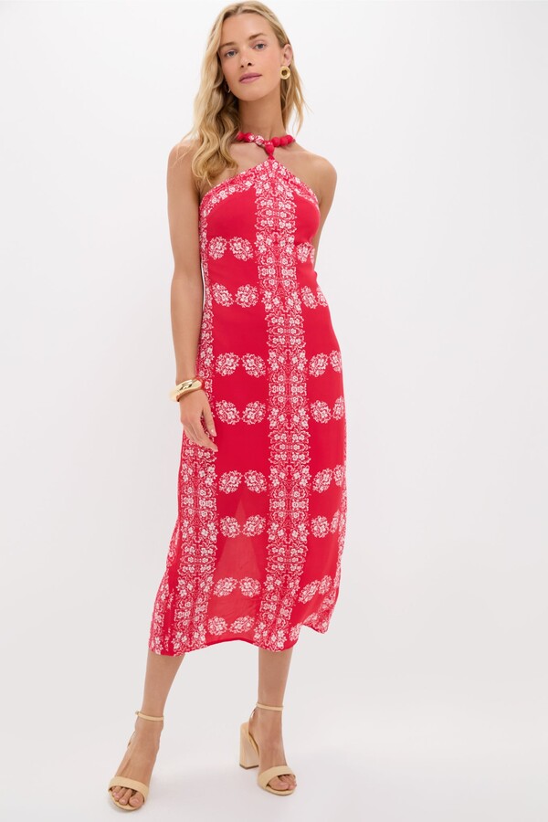 Hyacinth House Red Floral Wauwinet Maxi Dress