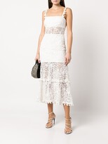 Thumbnail for your product : Alexis Lucila lace-panelled midi dress