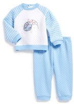 Thumbnail for your product : Little Me 'Baseball' Quilted Sweatshirt & Pants (Baby Boys)