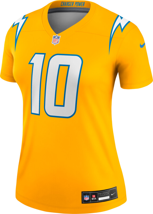 Nike Justin Herbert Los Angeles Chargers Women's Dri-FIT NFL Legend Jersey in Yellow | 94NW0FAL97F-9Z3