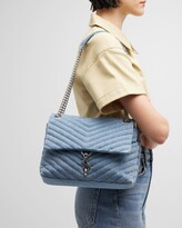 Thumbnail for your product : Rebecca Minkoff Edie Flap Denim Shoulder Bag