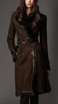 Thumbnail for your product : Burberry Long Shearling Trench Coat