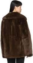 Thumbnail for your product : Yves Salomon Brown Rex Rabbit Fur Jacket