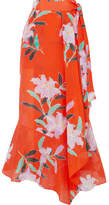 Thumbnail for your product : Diane von Furstenberg Floral-print Cotton And Silk-blend Gauze Wrap Maxi Skirt