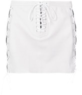 Thumbnail for your product : Unravel Project Lace-Up Mini Skirt
