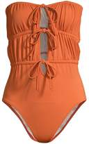 Thumbnail for your product : Solid And Striped The Paula Tie-Front Strapless One-Piece Swimsuit