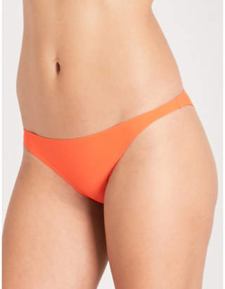 Tory Burch Solid hipster-fit bikini bottoms