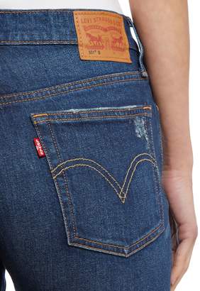 Levi's 501 Skinny Jeans With Raw Hem In Song Forever