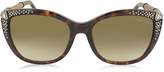 Roberto Cavalli TALITHA 978S Acetate and Crystals Cat Eye Women's Sunglasses
