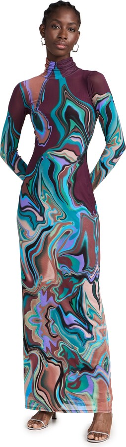 AFRM Billie Turtleneck Long Sleeve Maxi Dress