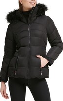 Thumbnail for your product : GUESS Women's Faux-Fur-Trim Hooded Puffer Coat