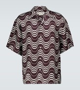 Thumbnail for your product : Marni Psycho Wave printed silk shirt