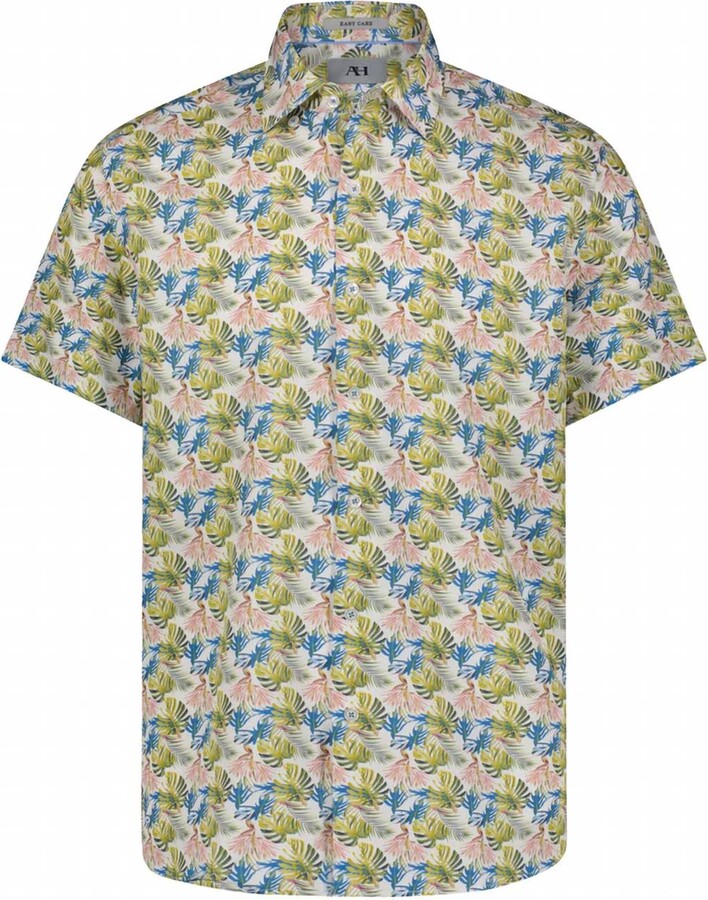 American Heritage Men's Performance Short Sleeve Shirt In Tropical