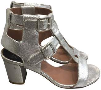 Laurence Dacade Silver Leather Sandals