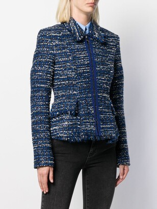 Karl Lagerfeld Paris Tweed Boucle Jacket