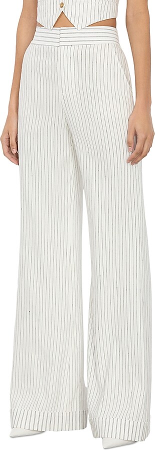 Alice + Olivia Dylan High Rise Wide Leg Pants