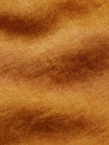 Thumbnail for your product : Boglioli Grandad-Collar Linen Shirt - Men - Orange - 44