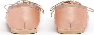 MM6 MAISON MARGIELA Logo-Strap Ballerina Shoes