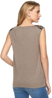 Juicy Couture Women's Camouflage Sequin Tank