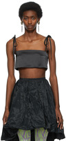 Thumbnail for your product : Ashley Williams Black Sixties Crop Tank Top